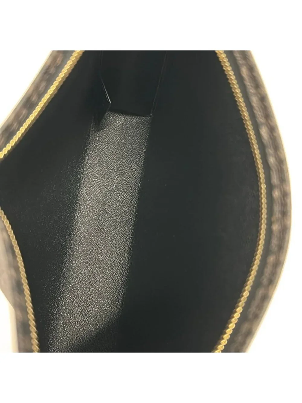 Saint Laurent Paris Clutch Classic Toile Monogram Dark Brown Black - Picture 7 of 9